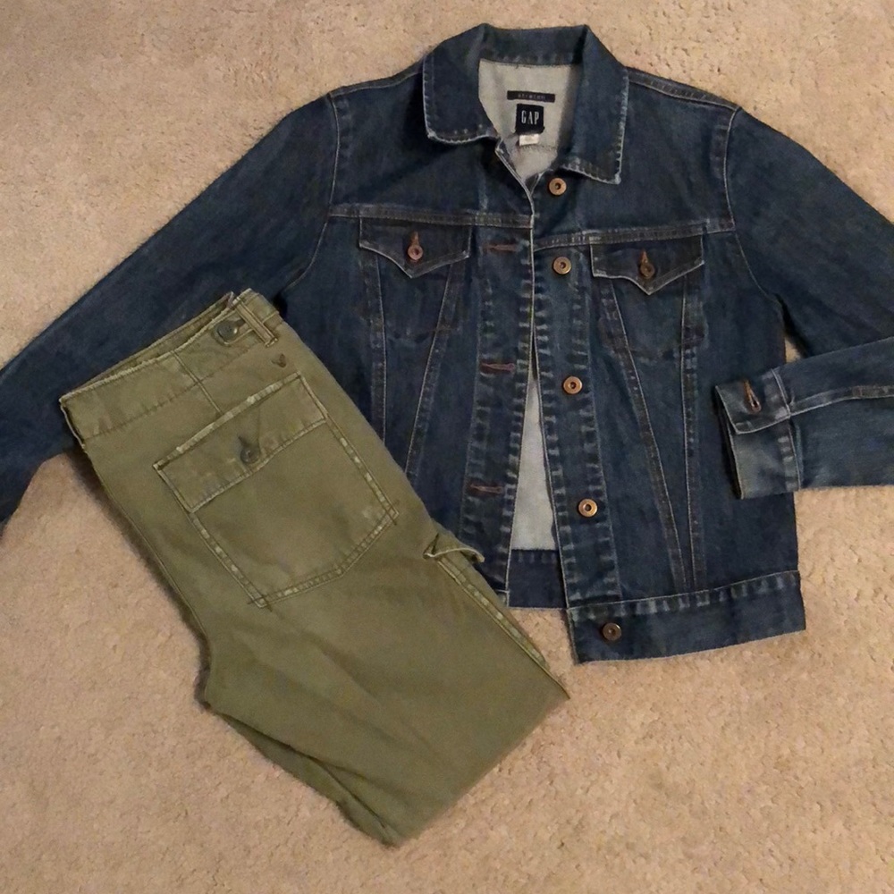 Green Slouchy Cargo Capri